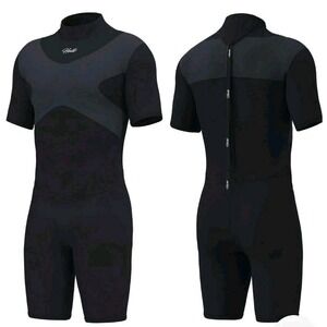 NWT Hevto Shorty Wetsuits for Men and Women 3m for Diving and Surfing Sz M Black